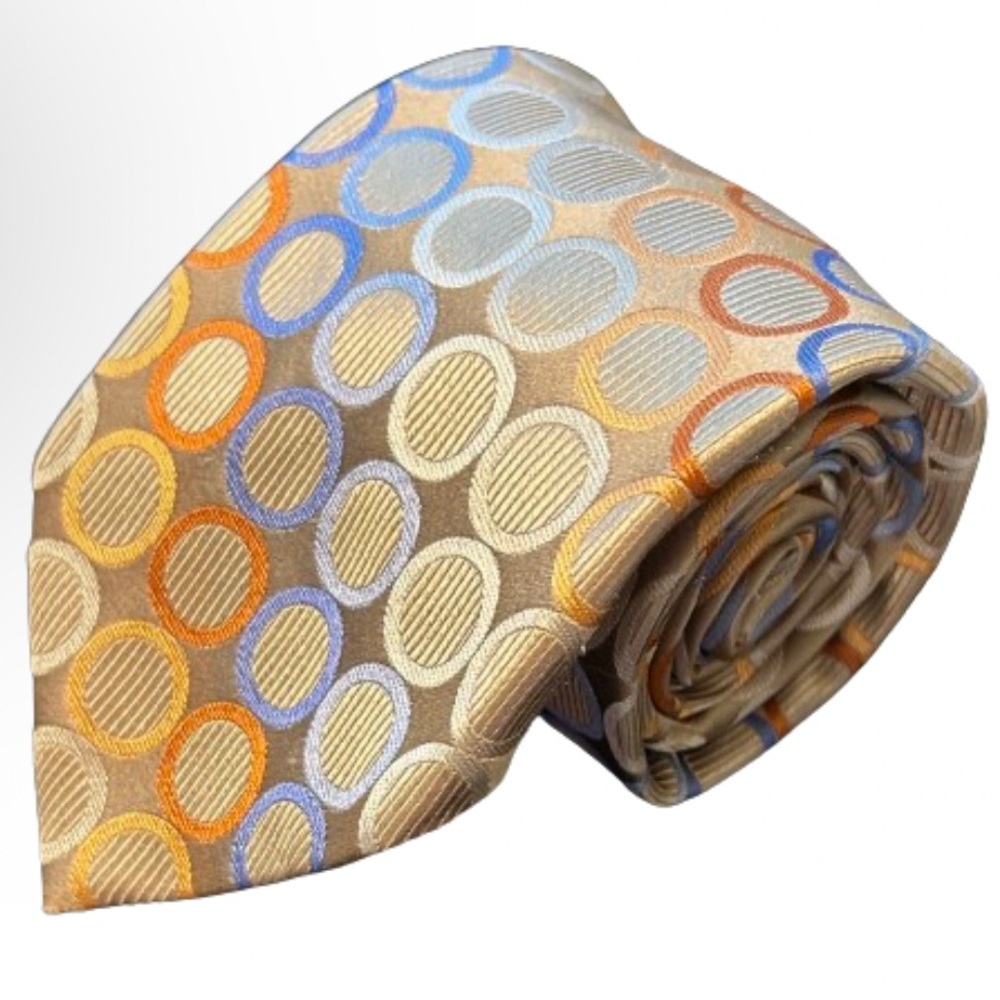 MICHAEL Michael Kors Silk Tie “L x 3.5”W Multicolored Geometric Design